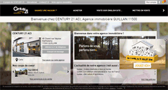 Desktop Screenshot of century21-aci-quillan.com